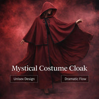 Hooded Cloak Maxi Cape, Fancy Dress Costume Halloween, Hooded Cloak Maxi Polyester, Fancy Dress Costume for Party Goers