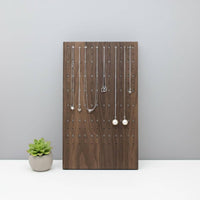 Walnut Earring and Necklace Holder Perfect Gift Suggestion Desktop Jewelry Display Rack Wooden Jewelry Stand Stable