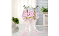 Bridal Bouquet Lightweight Wedding Bouquet Artificial Flowers for Brides, Bridesmaids