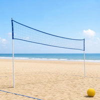 Volleyball Net Full Kit Adjustable Height Portable Volleyball Net System Quick-Collapse for Families, Beach
