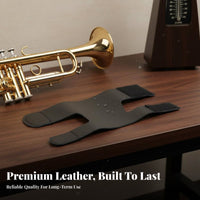 Brass Instrument Component Guard Guards from Sweat Trumpet Dampness Protection Leather Valve Wrap for Long Practice Practices