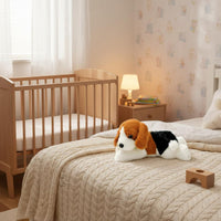 Cute Design Prone Beagle Stuffed Animal Cuddly Beagle Stuffed Animal Toy fluffyLike Softness for Bedtime, Playtime