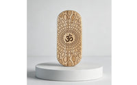 2 Pieces Mindful Movement Foot Board Wooden Meditation Foot Board Fitness Tool Rounded Rectangular Multi-Use
