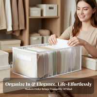 Multicompartment Clothing Box foldable Closet Organizer long-finaling Construction