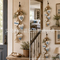 跨境新品Hanging heart-shaped wall decoration悬挂式心形墙饰