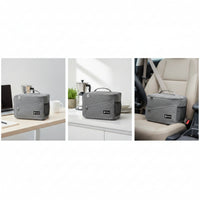 Insulated Meal Carrier Zippered Meal Carrier with Pockets Lightweight for Adults, Commuters, Picnic, School, Travel
