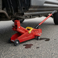 Slim-Profile Hydraulic Floor Jack Manual Hydraulic Trolley Jack Portable Heavy-Duty for Mechanics, Car Owners, Garage