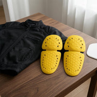 Left and Right Pair Motorcycle Knee Protectors Perforated Honeycomb Knee Pads