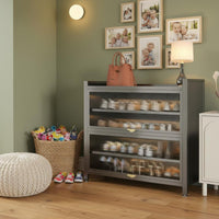 Dustproof Multi-Layer Shoe Cabinet Large Capacity Steel Frame Shoe Cabinet Modern Design Home Furniture Adjustable Shelves for Hallway
