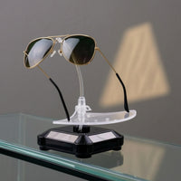 Rotating Display Stand Cordless Solar Display Stand Small for Window Displays