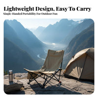 Foldable Adjustable Recliner Ergonomic Design Camping Chair Thickened Headrest Portable Seating Stable Frame for Beachgoers, Homeowners, Fishing, Beach, Deactivatedice, Poolside