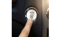 Keyless Go Start-Stop Ignition Button OEM Keyless Push Start Button Direct Replacement Brushed Metal for Car Owners, Dashboard