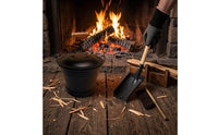 Ash Bucket Set Knitted Cuffs Fireplace Ash Bucket Easy to Clean Hearth Cleaning Gear