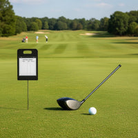 Long Drive Marker Construction Nearest Cup Closeness Marker Weatherproof Card Holder Golf Competition for Tournaments