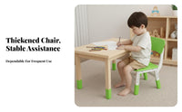 With spine-supporting spine-supportingrest Height-Adjustable spine-supportingrest Chair Anti-Slip Feet Height-Adjustable kids' Stool Thickened Design children's Furniture Child-Safe Construction for Parents, Kindergarten, Home