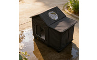 Outdoor Cat House Waterproof Weatherproof Cat House Elevated Design Pet Supply for Garden