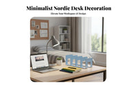 Transparent Design Multi-Section Display Stand Minimalist and design Clear U-Shaped Stand Space-Saving desktop display stand High transparency for Students, Adults, Dorm Room