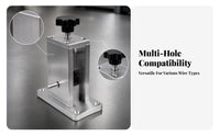 Compact Adjustable Wire Stripping Machine Brushed Silver Finish Hand Drill Cable Stripper Mounting Holes