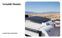 Resistant ABS Solar Panel Mounting Brackets Weatherproof Solar Panel Mounting Bracket Kit Waterproof ABS Corner Bracket Set for Boat Owners, DIY Enthusiasts, Flat Roofs, Caravan, Outdoor