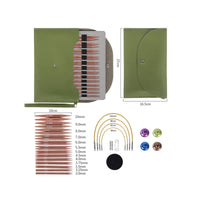 Flexible Interchangeable Circular Knitting Complete Circular Knitting Set Sturdy Clear Size Markings for Crafters