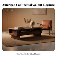 Nordic design 2-Tier Coffee Table mid-20th centuryera Modern Design dual-level Low Table With Storage Shelf Living Room Furniture Rectangular Top for Small Apartment Dwellers, Homeowners, Interior Decorators, Lounge Area, Home Office, Playroom