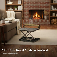 Non-Slip Surface Adjustable Padded Footstool Multi-Purpose Adjustable Under-Desk Footrest Massage Texture Foot Support for Home Workers, People with Sedentary Jobs, Students, Office, Study Room, Workstation, Gaming Setup