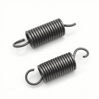 2 Pieces Cylindrical Spring with Hooked Ends Heavy-Duty Coil Spring with Hooks Long-Lasting Extension Springs with Hook Ends Versatile for Mechanics