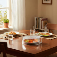 Dustproof Food Preserver Debris-Resistant Insulated Dish Protector Transparent Food Dome Reusable Multi-Tier Dish Cover Easy To
