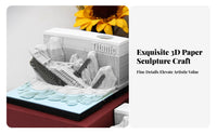 Creative Gift Tear-Remove Paper Art Calendar Multi-Functional 3D Art Memo Pad Multifunctional for Students, Holiday Gifting, Study Room