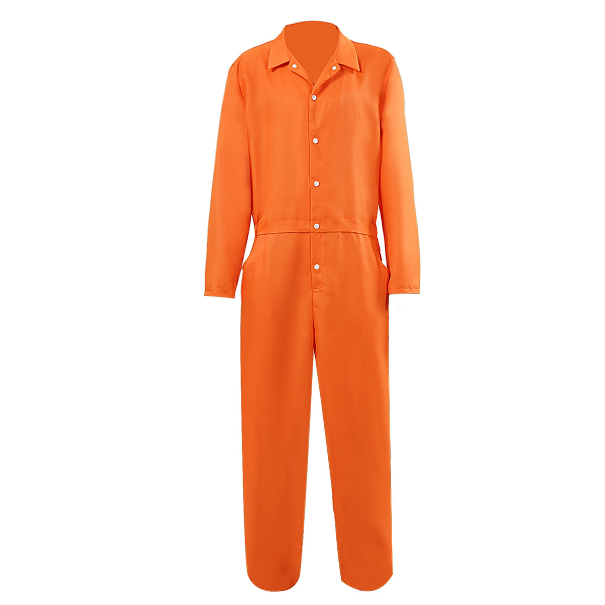 Prison Jumpsuit Halloween Prisoner Costume 1Piece Prison Uniform for Cosplay