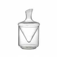Vino Decanter Ice Container Set Wobble Design Wobbling Red Vino Decanter Fast Aeration Safe Crystal for Home Bar, Parties
