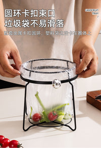 Stainless Steel Kitchen Trash Bag Holder Rack