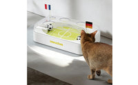 Interactive Cat Soccer Field Toy Boredom Relief Electronic Cat Challenge Toy USB Charging Pet Supply LED Light for Kittens