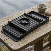 Shaping Board Ribbed Rolling Board Outdoor Tackle Raised Side Walls Open End
