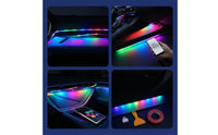 Car Ambient Lighting Kit Flexible Acrylic Neon Strip Lights Car Interior Lights Slim for Drivers, Dashboard, Center Console