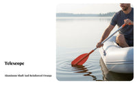 Telescopic Boat Paddle Reinforced Aluminum Alloy Paddle Lightweight Boat Oar for Boaters, Outdoor Enthusiasts, Kayaking, Lake, River
