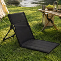 Foldable Beach Mat with Backrest Adjustable Foldable Lounge Chair Folding Lounge Chair Long-Lasting Furniture Versatile