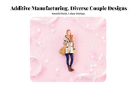 2 Pieces Miniature Couple Figurine Collectible 1/64 Scale Figure DIY Scene 1/64 Scale People Model for Sand Table Layouts, Architectural Models