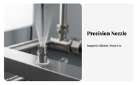 Stainless Steel Fan Nozzle Rust-Proof Stainless Steel Spray Nozzle Long-Lasting for Professionals, Cleaning, Dust Control