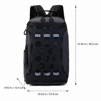 Travel Backpack, Waterproof Fishing Rucksack with 3D Pocket, Multifunctional Fishing Bag for Anglers, 14 inch Laptop