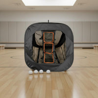 Shock Resistant Golf Chipping Net High-Density Mesh Golf Swing Practice Net Heavy Duty Sports Training Gear Portable for Golfers, Backyard, Garage