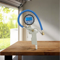 Tire Inflator with Pressure Gauge Exact Tool Heavy Duty for Mechanics, Drivers