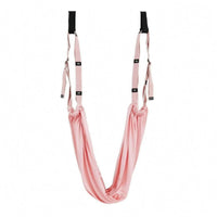 Doorway Mounted Suspended Stretching Strap Black Loops Inversion Strap High Strength Mind-Body Practice Swing Adjustable