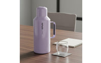 1.5 L Long-Lasting Insulation Large Capacity Hot Water Jug Single-Press Pouring Vacuum Bottle with Handle Leak-Proof Lid Insulated Bottle for Office, Travel