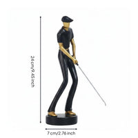 Golf Swing Figurine Nordic Style Golf Figurine Realistic Details Ornament for Living Room