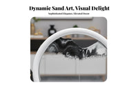 New Chinese Design Moving Sand Art Picture Creative Gift Dynamic Sand Picture 360° Rotatable for Adults, Students, Living Room, Home