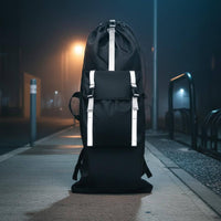 Skateboard Bag Reflective Strips Longboard Carry Bag Large Capacity Skateboard Backpack for Commuting