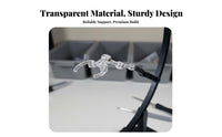 Triple Model Display Stand Easy Assembly 1/144 Scale Model Holder Hobby Action Base Interchangeable Attachments for Display S