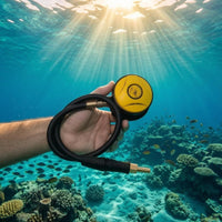 Yellow and Black Scuba Mouthpiece Metal Connector Scuba Hose Assembly Smooth Molded Underwater Breathing Mouthpiece Compact