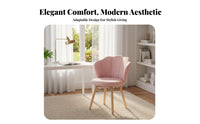 Modern Design Rolling Office Chair Adjustable Height Molded Seat Caster Chair Minimalist aesthetic Seating Furniture 360-Degree rotate for Students, Children, Home Workers, Dorm Room, Bedroom
